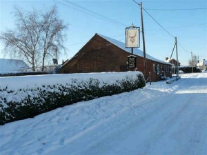 Bodham Village Hall in the Snow.