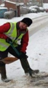 Community Spirit in Bodham during snow fall