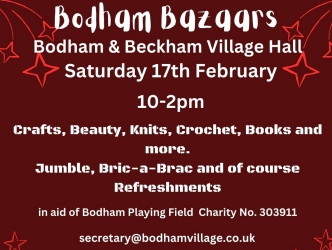 Bodham Bazaar 17th February 2024