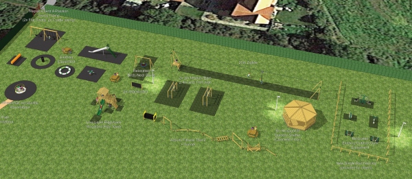 Draft design for Bodham Playing Field